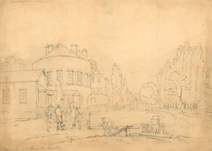Vecchia White Conduit House, Pentonville, Londra; schizzo da English School