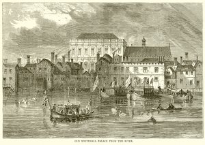 Vecchio Palazzo di Whitehall dal Fiume da English School