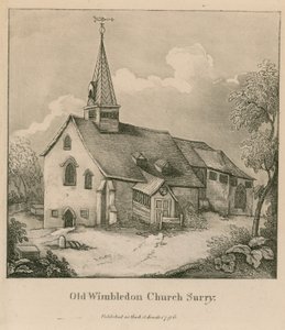 Vecchia chiesa di Wimbledon nel Surrey