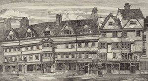Vecchie case a Holborn Bars, Londra da English School
