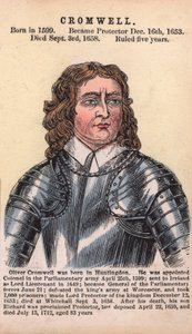 Oliver Cromwell, Protettore da English School