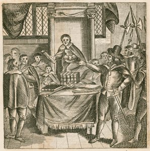 Oliver Cromwell che scioglie il Parlamento Rump da English School