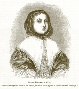 Moglie di Oliver Cromwell, illustrazione da The Pictorial History of England da English School