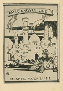 Cena del Club Omar Khayyam, 21 marzo 1912, al Ristorante Paganis