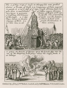 Il 2 maggio 1643 la croce a Cheapside, Londra, fu abbattuta