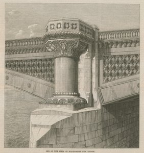 Uno dei pilastri del nuovo ponte di Blackfriars da English School
