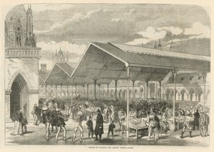 Apertura del mercato del pesce di Columbia a Bethnal Green da English School