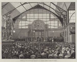 Apertura della Mostra di Edimburgo da parte del Principe Alberto Vittorio del Galles da English School