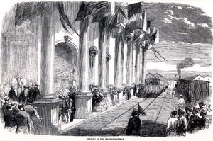 Apertura della ferrovia di Madras da English School