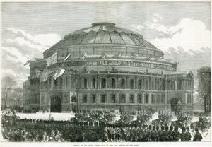 Inaugurazione della Royal Albert Hall da parte della Regina Vittoria da English School