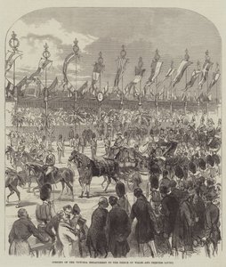 Inaugurazione del Victoria Embankment da parte del Principe di Galles e della Principessa Louisa da English School