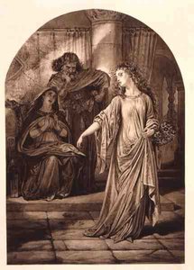 Ofelia, in Amleto di William Shakespeare da English School