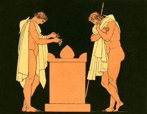 Oreste sulla tomba del padre da English School