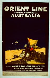 Poster della Orient Line, c.1920