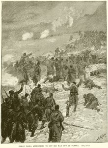 Osman Pasha tenta di farsi strada fuori da Plevna da English School