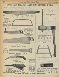 Pagina dal catalogo Army and Navy Stores