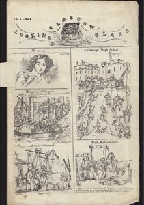 Pagina dal volantino sulla Fiera di Glasgow, pubblicato il 23 luglio 1835 (incisione)