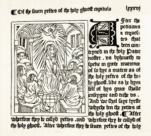 Pagina dal The Royal Book stampato da William Caxton nel 1484, da The National and Domestic History of England di William Hickman Smith Aubrey, pubblicato a Londra, c.1890 da English School