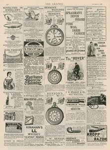 Pagina pubblicitaria da The Graphic, 22 settembre 1888