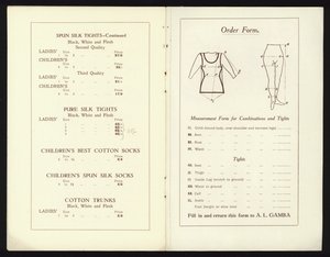 Pagine dal catalogo delle famose scarpe da balletto di Milano di Gamba (litografia) da English School