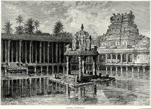 Pagoda, Tinnevelly (incisione) da English School
