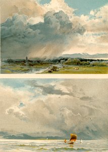 Dipingere i cieli (litografia a colori)