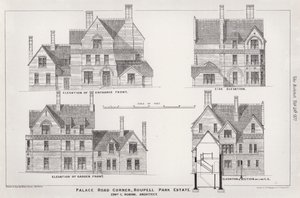 Angolo di Palace Road, Roupell Park Estate da English School