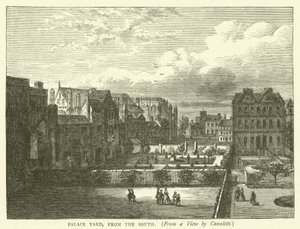Palace Yard, dal sud, da una vista di Canaletti da English School