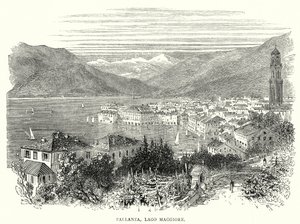 Pallanza, Lago Maggiore (engraving) da English School