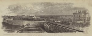 Veduta panoramica del capolinea ferroviario di Broadstone da English School
