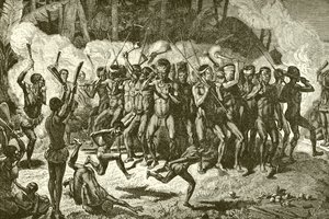 Danza di guerra papuana da English School