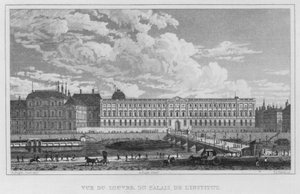 Parigi, Vista del Louvre, dal Palazzo dell