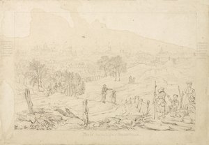 Parigi dalle Alture di Belle Ville, 1815
