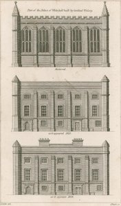 Parte del Palazzo di Whitehall costruito dal Cardinale Wolsey da English School