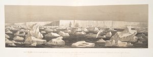 Parte della barriera polare sud a 180 piedi sopra il livello del mare da English School