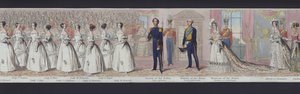 Parte del panorama del matrimonio della regina Vittoria, c.1840