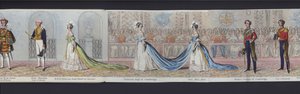 Parte del panorama del matrimonio della Regina Vittoria, c.1840