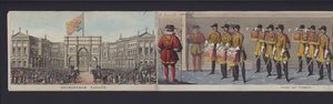 Parte del panorama del matrimonio della Regina Vittoria, c.1840 (acquatinta colorata a mano) da English School