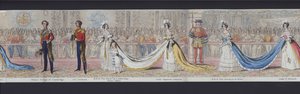 Parte del panorama del matrimonio della Regina Vittoria, c.1840 da English School