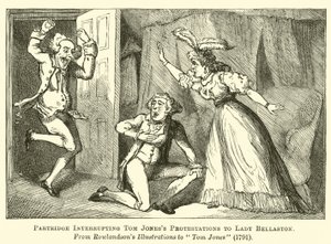 Partridge interrompe le proteste di Tom Jones a Lady Bellaston