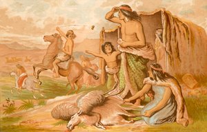Patagoni - Partenza per la caccia al Guanco da English School