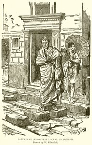 Paterfamilias.--Scena di strada a Pompei