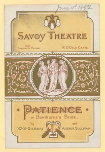 Patience; o la sposa di Bunthorne di W S Gilbert e Arthur Sullivan da English School