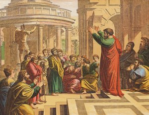 Paolo che predica ad Atene