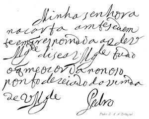 Pedro II, Re di Portogallo da English School