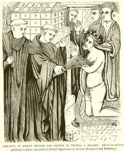 Penitenza di Enrico davanti al Santuario di Thomas a Becket