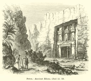 Petra, Antica Edom, Gioele, iii, 19 da English School