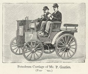 Carrozza a petrolio di Mr P Gautier da English School