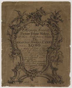 Fabbricante di cornici, Henry Jouret, biglietto da visita