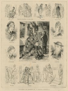 Immagini di Londra di un artista francese da English School